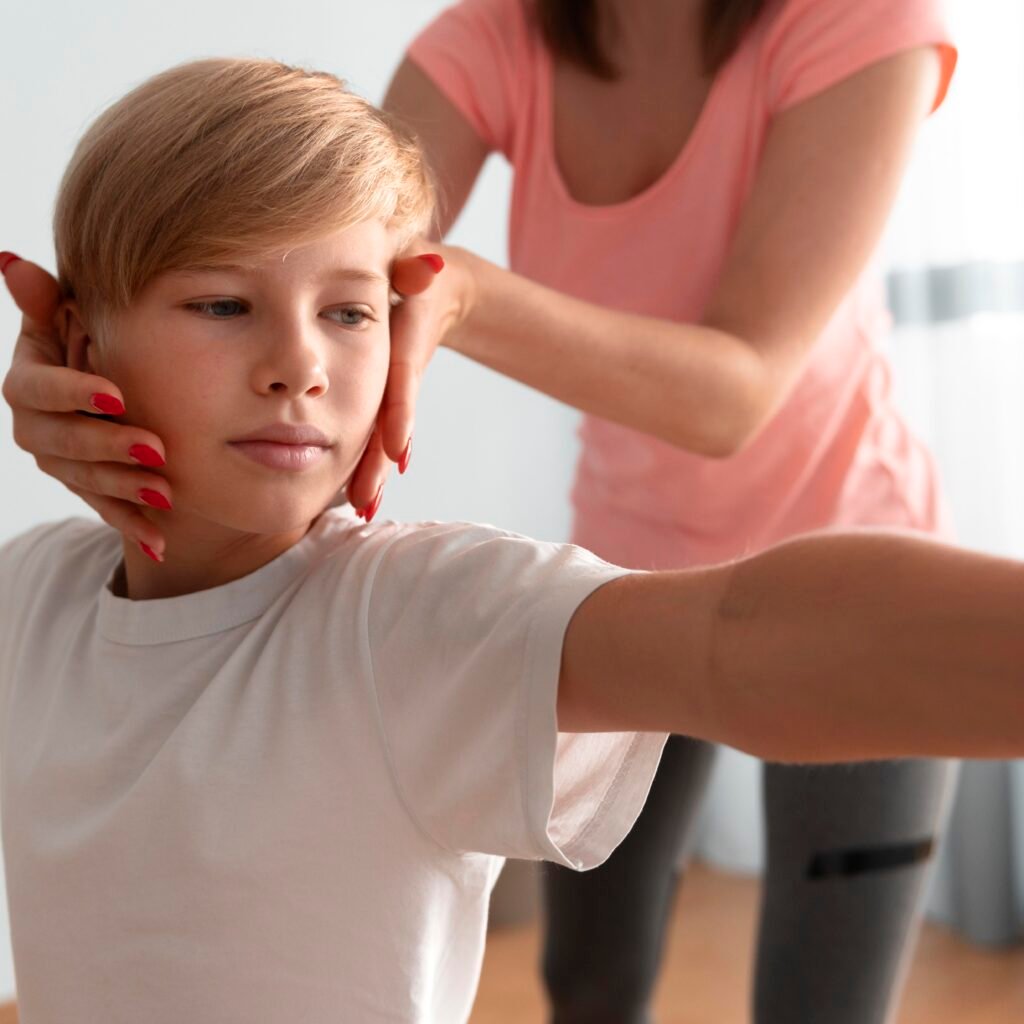 Ostéopathie pédiatrique sur un enfant souffrent de malocclusions dentaires